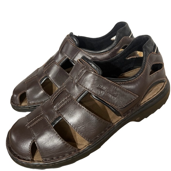 Josef Seibel Brown leather sandals size 45 chart at very last photo for us size main image 4
